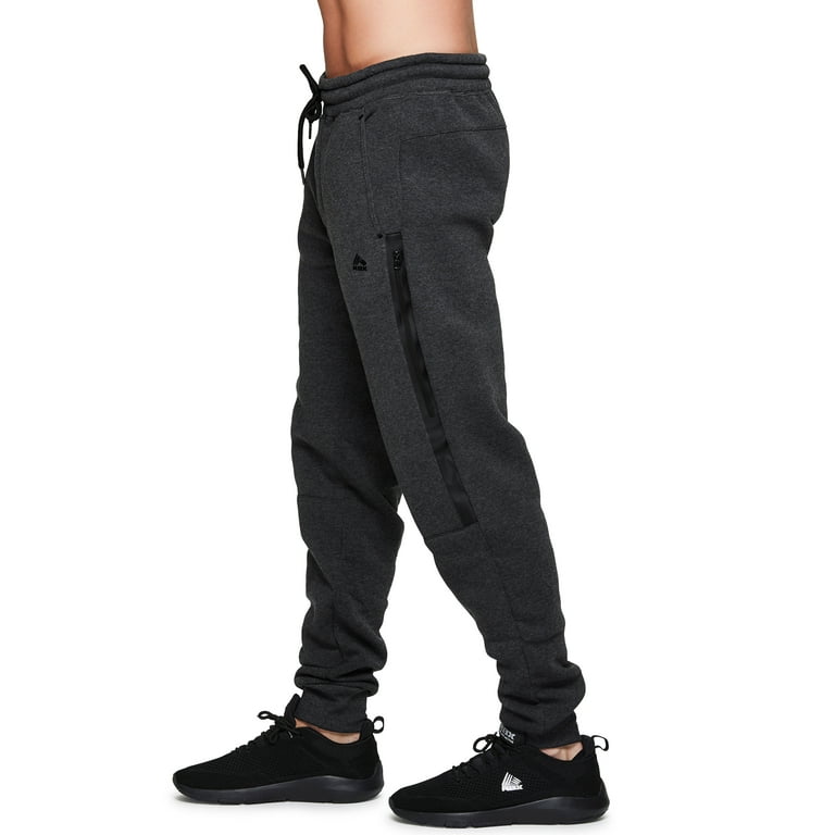 RBX Active Men's Athletic Fleece Lined Tapered Jogger Sweatpant with Pocket