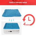 thumbnail image 5 of Premium Air Mattress with Built-in Pump 18 in Bed Height Mattress for Camping, Home & Portable Travel Comfortable Inflatable Air Mattress (Queen), 5 of 8