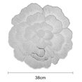 thumbnail image 6 of Sunjoy Tech PVC Placemat Wear-Resistant Non-Slip Dining Mat Heat Resistant Table Mat Waterproof Peony Shape Coaster for Home Kitchen Dining Room, 6 of 8