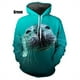 thumbnail image 4 of Sudadera con capucha con estampado de foca 3D para hombre y mujer, divertida sudadera con capucha con estampado de foca oso, estilo Harajuku, 4 of 5