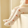 thumbnail image 4 of Laklulu Medias de algodón para niña, pantimedias finas ahuecadas de verano con encaje de malla para pies de niño, 4 of 5