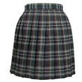 thumbnail image 3 of Fsqjgq Tutu Skirt Business Casual Skirts for Women Plaid Skirt Falda Black Long Skirt Pleated Skirt Plaid Pattern Mini Campus Skirt High Waist Knee Length High Waisted Black Skirts M, 3 of 4