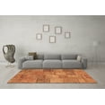 thumbnail image 3 of Ahgly Company Indoor Square Patchwork Brown Transitional Area Rugs, 6' Square, 3 of 4