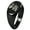 Black, variant on Sterling Silver Bless This Mess Engraved Oval Flat Top Polished Ring