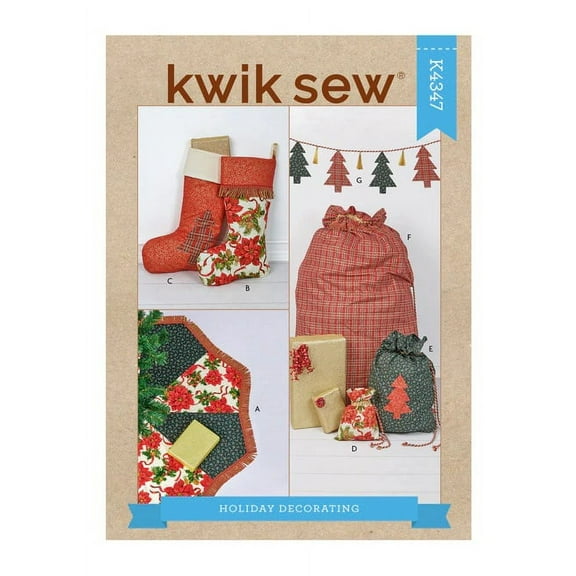 Kwik Sew Sewing Pattern 4347 - Holiday Decorating, Size: OS (One Size)
