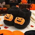 thumbnail image 2 of REDARER Pumpkin 3D Decor Soft Non Warm Baby Crib Booties Winter First Walkers Footwear for Halloween Daily Indoor Loungewear,6-12 Months, 2 of 9