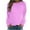 Pink womens tops, variant on Wenini Womens Sweatshirt Solid Crewneck Long Sleeve T-Shirt Blouses Fashion Casual Elegant Ladies Sweatshirt Tops Blouse Sale Clothes