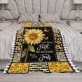 thumbnail image 5 of Christian Cross US American Flag Blanket Religious Decor Throw Blanket Jesus Faith Inspirational Blanket Gifts for Women Men Bedding Warm Soft Plush Fleece Flannel Blanket for Adults Kids 40"x50", 5 of 5