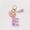 thumbnail image 2 of Initial Letter Keychains For Women Tassel Purple Cute Car Keychain For Wallet Backpack Bag, 2 of 4