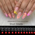 thumbnail image 1 of 240 Uds puntas Gelly puntas de extensión de uñas de Gel suave cubierta completa preformada esculpido largo ataúd Stiletto punta falsa molde de construcción rápida Tan Jianjun unisex, 1 of 2