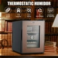 thumbnail image 4 of EastVita Cigar Humidor Cabinet 100 Count, 3 in 1 18L Electric Humidor with Hygrometer, Humidifier, Cooling Fan & Spanish Cedar Lining, Lights Control System, Desktop Multi Large Drawers, 4 of 8