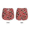 thumbnail image 3 of Pofeuu Cute Tomato Print Women's Athletic Shorts Running Workout Shorts Tummy Control Quick Dry Gym Shorts with Pockets Double layer sports shorts-X-Large, 3 of 7