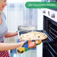thumbnail image 2 of Yayeee Pot Holders Kitchen Heat Resistant with Pocket 7"x9.8" Cotton Oven Cooking Hot Pads, Abstract Plants, 2 of 7