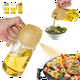 thumbnail image 3 of Dispensador de aceite para cocina, botella dispensadora de aceite y vertedor, dispensador de aceite de oliva 2 en 1, amarillo 4 piezas, 3 of 8