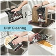 thumbnail image 2 of 6PCS Dish Towels and Dish Cloths Reuseable Dishcloths Sets for Washing Dishes, Cooking, Baking Size 11" x 11" Christmas Snowman, 2 of 9