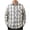 hgg247-White, variant on Mens Check Pattern Long Sleeve Casual Shirt Button Front Design Chest Pocket Detail Relaxed Fit Woven Plaid Shirt
