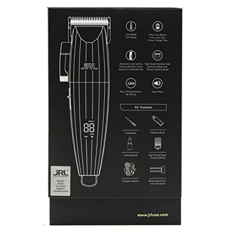 JRL FF2020C Cordless Hair Clipper Gold | Smart-Clip Barber Clipper