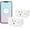 TUYA Smart Plug, variant on Mini Plug, 15A WiFi Plugs Work with Alexa & Assistant, Outlet with Timer & Group Controller, WiFi Outlet for , No Hub Required,2.4G WiFi Only, ETL&FCC Approvel, White, 2 Pack