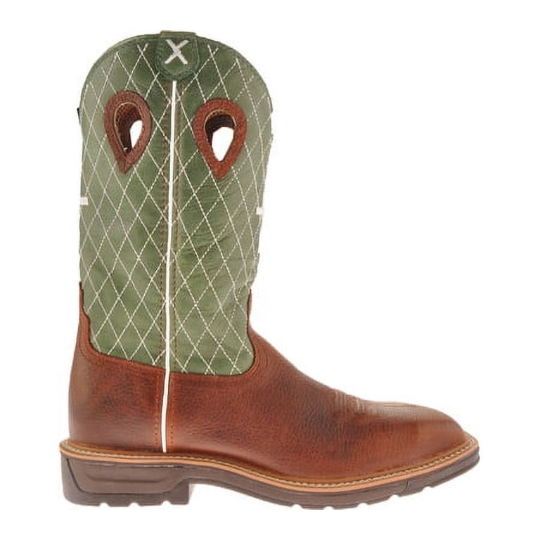 TWISTED X Adult Male Lite Cowboy Work Boots, Color: Cognac  display picture 2