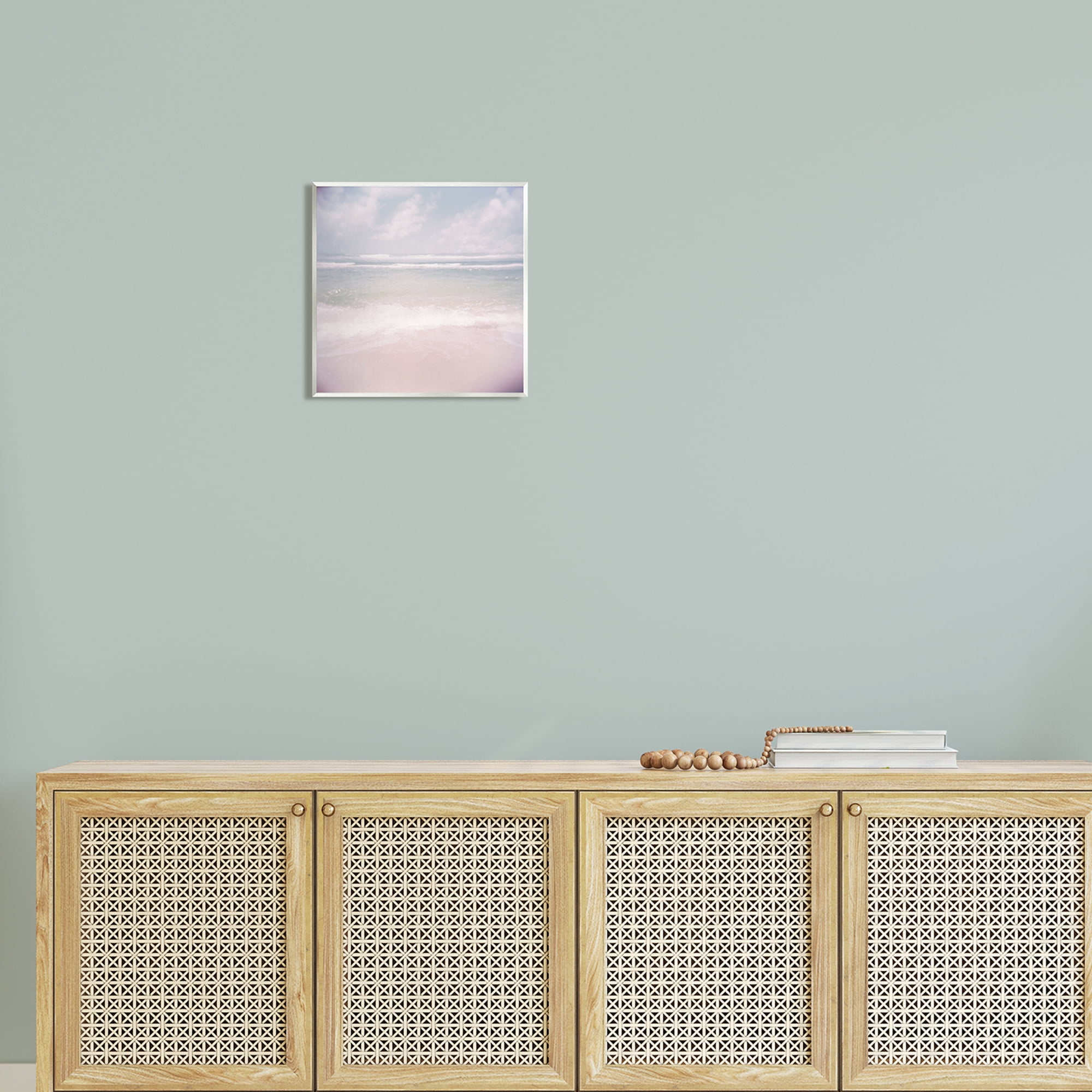 Stupell Pastel Beach Waves Horizon Landscape Painting Wall Plaque Unframed Art Print Wall Art