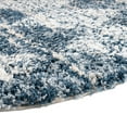 thumbnail image 4 of Rugs.com Serenity Shag Collection Rug – 5 Ft Round Blue Shag Rug Perfect For Kitchens, Dining Rooms, 4 of 6