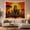 Savanna Wildlife, variant on African Wildlife at Watering Hole, Magical Twilight Savanna Scene, Serene Fantasy for Nature Lovers, Safari Wall Art, Housewarming Gift Tapestry Wall Hanging for Bedroom, Living Room and Dorm
