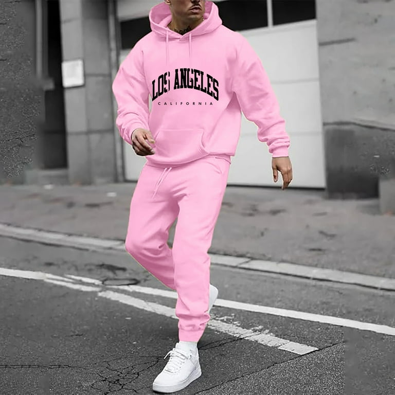 Korean Fashion With Sweatpants For Men Men Pink Sweatpants Outfit