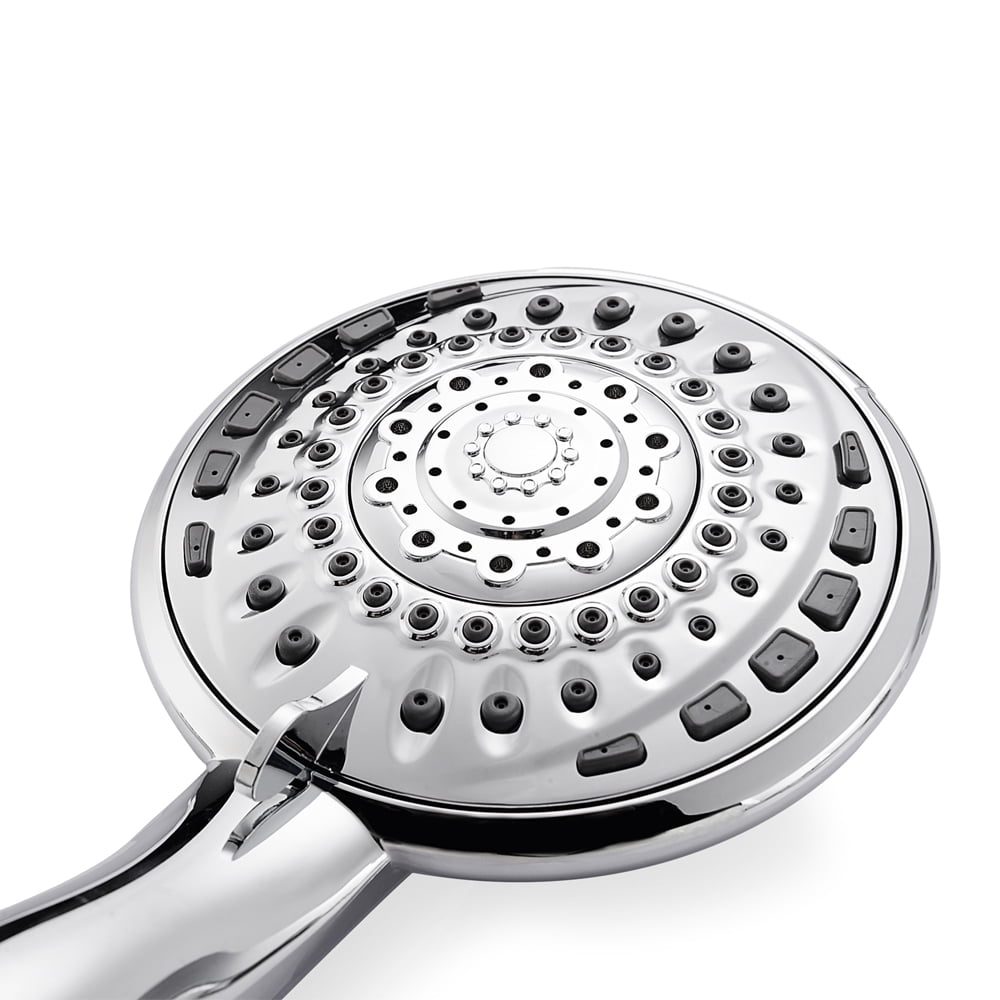 Logmey 10"Rain Shower System with Handheld Shower Head,Hose Stainless Steel Chrome