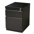 thumbnail image 2 of Pemberly Row 20"D Mobile Pedestal Filing Cabinet 2-Drawer Box/File - Black, 2 of 7