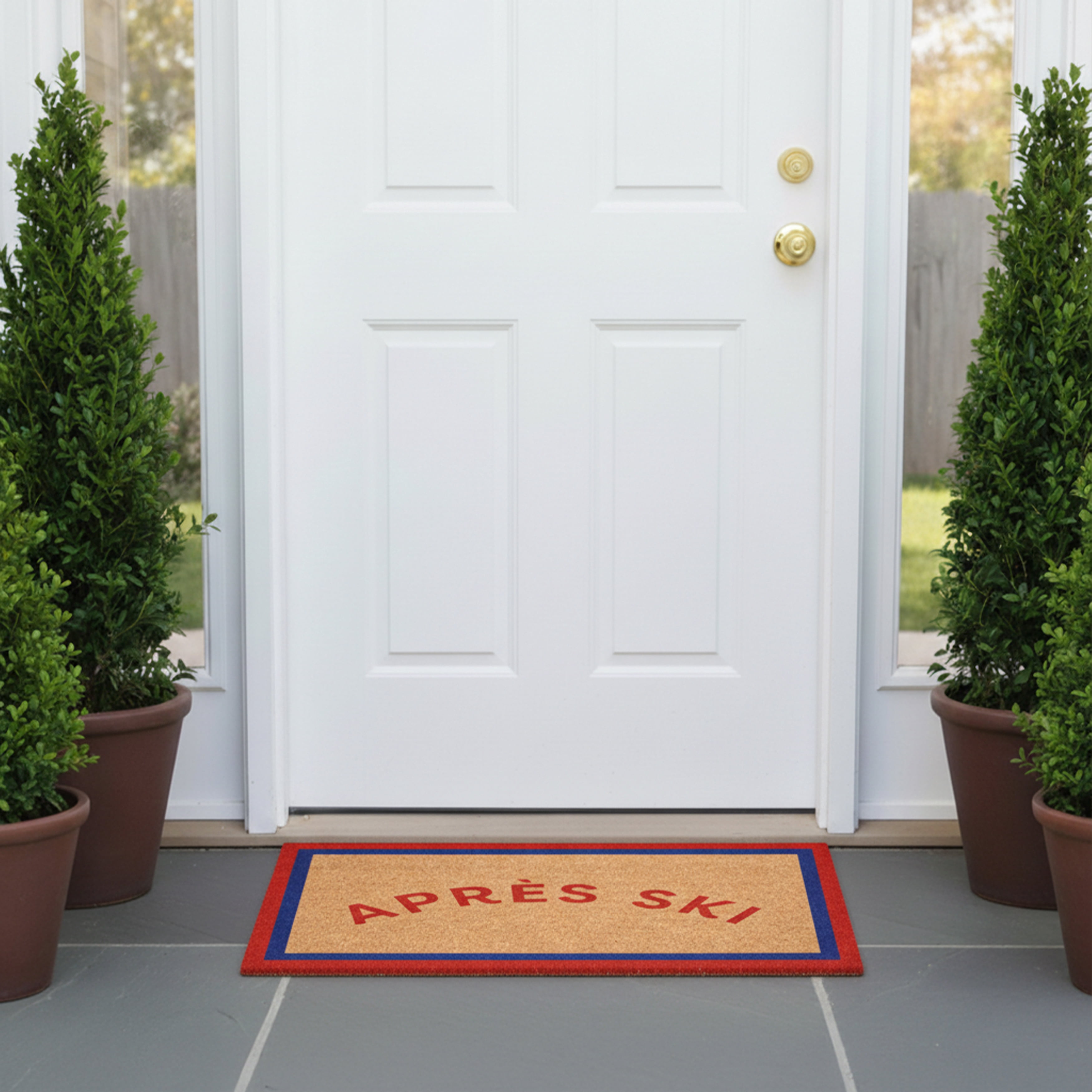 Calloway Mills 117911729 Apres Ski Border Doormat, 17" x 29"