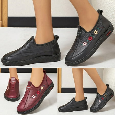 

Aayomet Women Casual Shoes Size 12 Women Casual Shoes New Single Shoes Fashionable Comfortable Lightweight Casual Shoes Upper Black 7