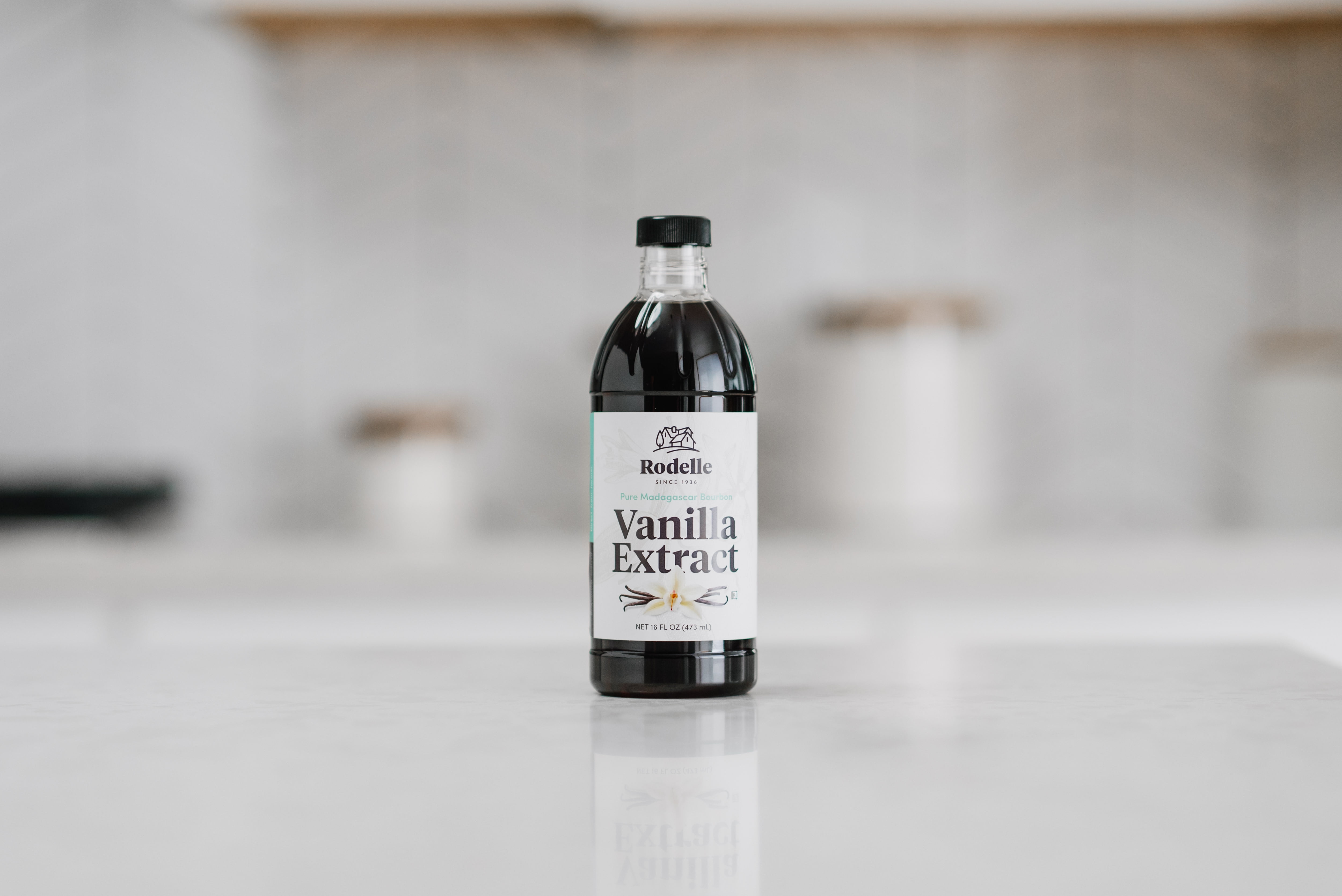 Rodelle Pure Vanilla Extract, 16 Fluid Ounces, Gluten-Free, Vegan, Liquid