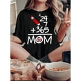 thumbnail image 1 of Women's Fun Math-Inspired Graphic Tee - Casual Crew Neck Short Sleeve T-Shirt with Geometric Print, Stretchy Polyester Blend, Machine Washable, Perfect for Summer & Casual Attire, 1 of 6