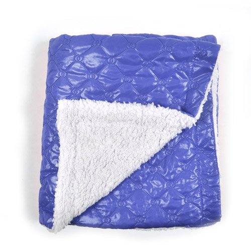 Tadpoles Quilted Nylon Puffer Blanket with Sherpa Backing
