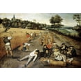 thumbnail image 2 of Bruegel the Elder, Pieter 24x18 Gold Ornate Wood Framed with Double Matting Museum Art Print Titled - Summer: Harvesters Working and Eating in a Corn Field, 2 of 4