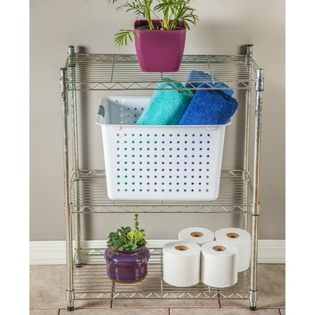 Sterilite Deep Ultra Basket- White, Set of 6