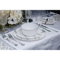thumbnail image 5 of Crown Display™ Wedding Dinner Plate Combo, Includes 20 Premium Disposable 10" Dinner Plates 20 Salad/Dessert Plates, Food Grade Plastic Dinner Plates - Stone Design, 5 of 10