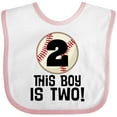 thumbnail image 3 of Inktastic 2nd Birthday Baseball Party Boys Boys Baby Bib, 3 of 4
