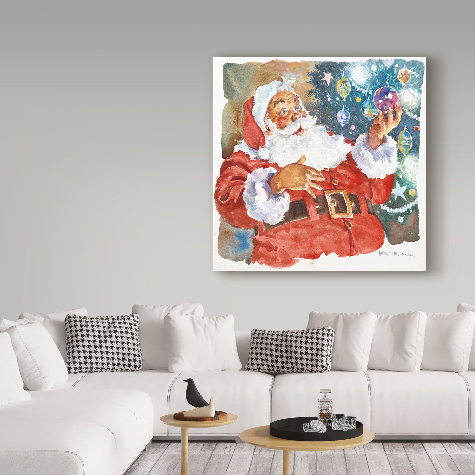 Trademark Fine Art 'Santas Glow' Canvas Art by Hal Frenck