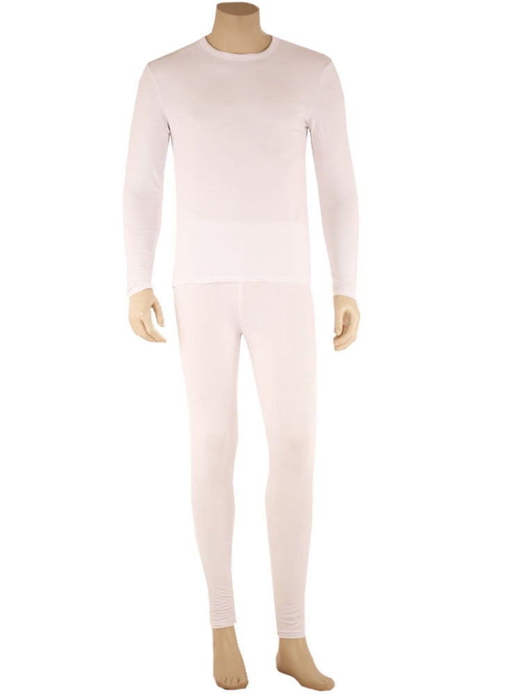 SLM ThermaTek Men's Microfiber Fleece Thermal Underwear Two Piece Long ...