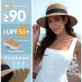 thumbnail image 4 of Verabella Sun Hats for Women UPF 50+ Women's Lightweight Foldable/Packable Beach Sun Hat, 4 of 14