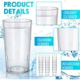thumbnail image 2 of 12 Pack Unbreakable Plastic Tumblers 16 Ounce, Restaurant Grade Unbreakable Plastic Drinking Glasses, Reusable BBQ Cups Tumblers Set ,Clear Plastic Cups, set of 12,(480ml/16oz）, 2 of 8