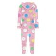 thumbnail image 5 of Flannel Onesie Pajamas for Women Fleece Fuzzy One Piece Zipper Hooded Sherpa Romper Cute Polka Dots Warm Winter Loungewear, 5 of 6
