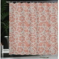 thumbnail image 3 of Ambesonne Industrial Shower Curtain, Grungy Abstract Gears, 69"Wx75"L, Dark Salmon Pale Grey, 3 of 4