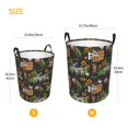 thumbnail image 3 of Fotbe Farm Animals 2 Cesto de Ropa con Asas, Cesto Impermeable de Gran Capacidad, Bolsa de Lavado para Dormitorio, Cesto de Ropa con Ruedas y Asas-Medium, 3 of 6