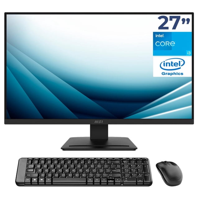 Computadora MSI CUBI 5 12M Core i3 1215U 24GB SSD 512GB Monitor 27" Teclado Mouse Rendimiento Eficiente y Estudio Avanzado