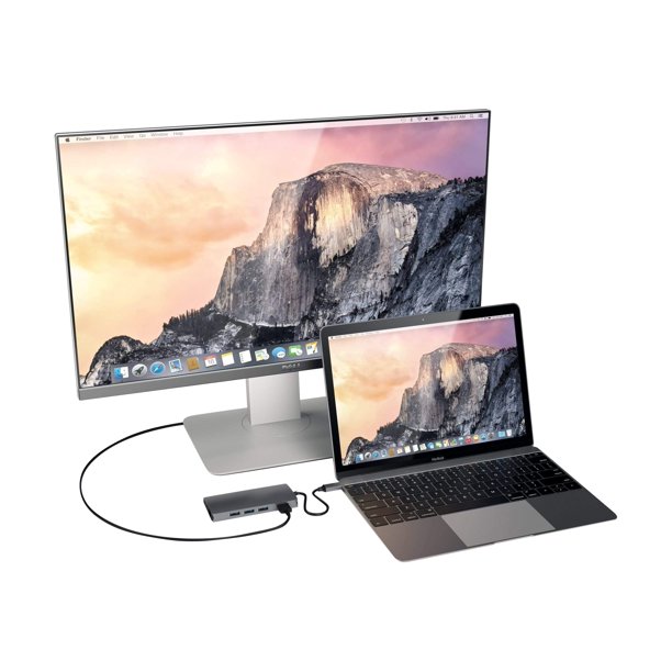 Satechi Aluminum MultiPort Adapter V2 Docking station USBC GigE