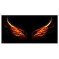 thumbnail image 2 of Hell Wings on Black Background - Abstract Wall Art Canvas, 2 of 3