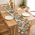 thumbnail image 4 of Autumn Monarch Butterflies Table Runner Wildflowers Botanical Foliage Tablerunners 13 x 60 Inch, Table Decorations Tabletop Scarf for Summer Gathering Holiday Farmhouse Kitchen Dining Decor, 4 of 8
