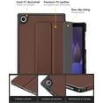 thumbnail image 3 of DTTO Case for Samsung Galaxy Tab A8 10.5 inch 2022, Premium PU Leather Tri-Fold Stand Cover with Hard Shell for Galaxy Tab A8 [Auto Wake/Sleep, Ultra Lightweight & Multiple Viewing Angles]- Brown, 3 of 7